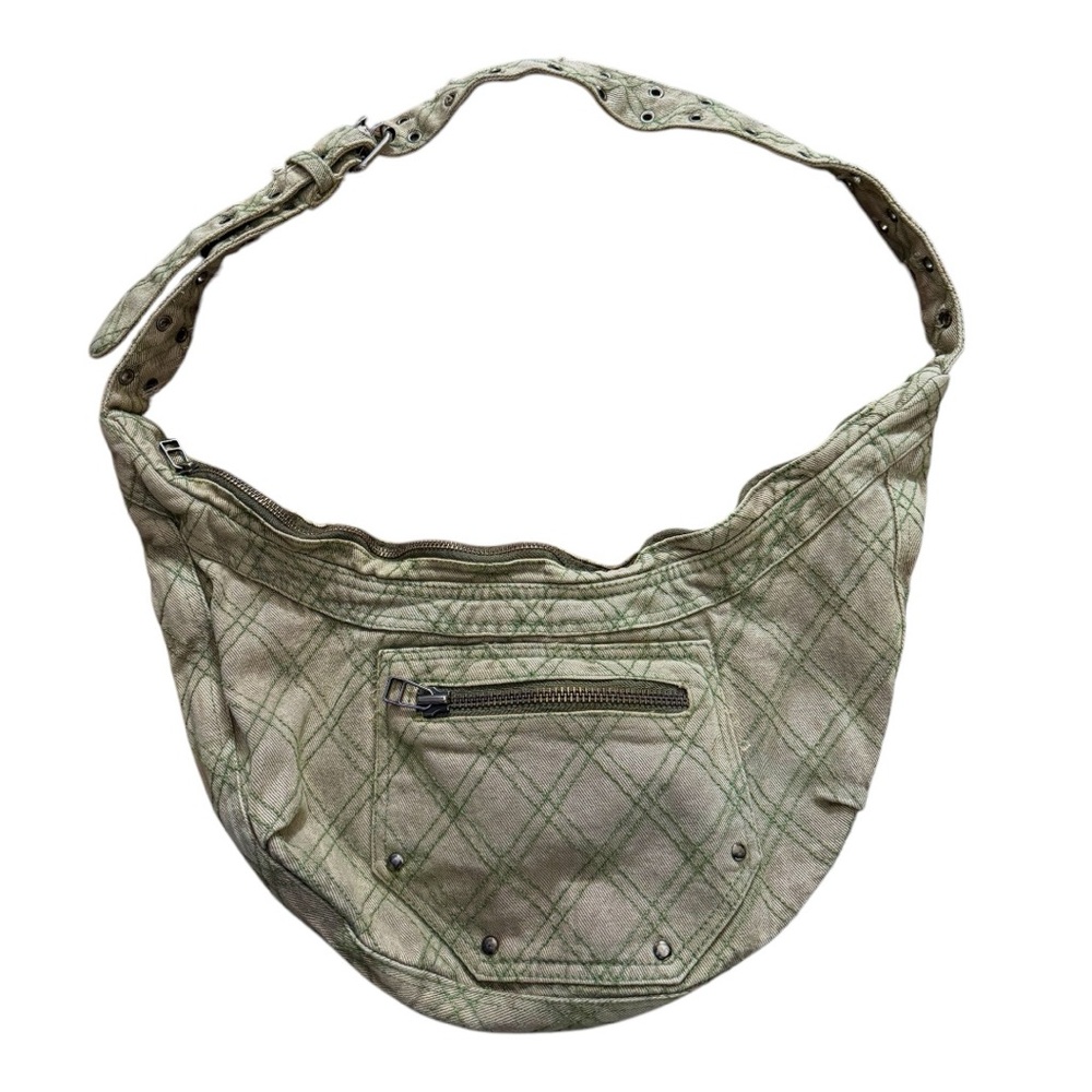 Urban Outfitters Darci denim half moon shoulder crossbody bag
